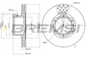 BREMSI CD6632V - DISCOS DE FRENO MERCEDES-BENZ