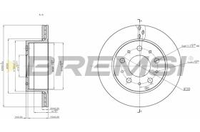 BREMSI CD7321V - DISCOS DE FRENO FIAT, PEUGEOT, CITROEN