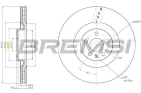 BREMSI CD7323V - DISCOS DE FRENO VOLVO