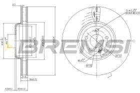 BREMSI CD7329V - DISCOS DE FRENO MERCEDES-BENZ