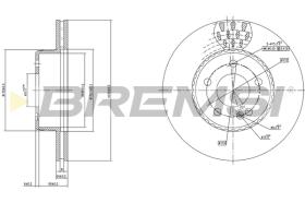 BREMSI CD7330V - DISCOS DE FRENO MERCEDES-BENZ