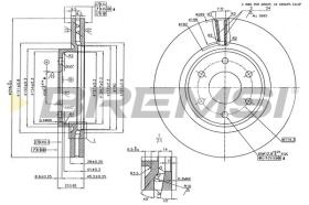 BREMSI CD7332V - DISCOS DE FRENO RENAULT, NISSAN