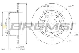 BREMSI CD7334S - DISCOS DE FRENO SKODA