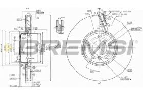 BREMSI CD8043VRD - DISCOS DE FRENO BMW