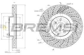 BREMSI CD8051V - DISCOS DE FRENO MERCEDES-BENZ