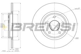 BREMSI CD8217S - DISCOS DE FRENO FIAT, LANCIA, DODGE, CHRYSLER