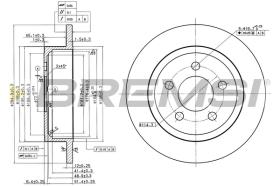 BREMSI CD8288S - DISCOS DE FRENO JEEP