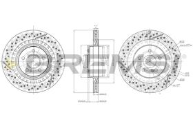 BREMSI CD8427V - DISCOS DE FRENO MERCEDES-BENZ