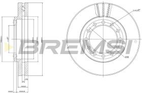 BREMSI CD8525V - DISCOS DE FRENO FRONT DIA.296  TOYOTA PREVI