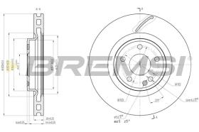 BREMSI CD8545V - DISCOS DE FRENO MERCEDES-BENZ