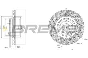 BREMSI CD8559V - DISCOS DE FRENO MERCEDES-BENZ