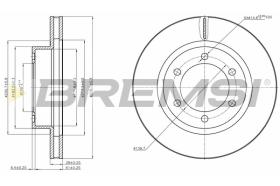 BREMSI CD8606V - DISCOS DE FRENO TOYOTA