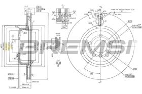 BREMSI CD8627V - DISCOS DE FRENO BMW