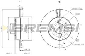 BREMSI CD8689V - DISCOS DE FRENO SUZUKI