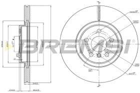 BREMSI CD8762V - DISCOS DE FRENO BMW, MINI