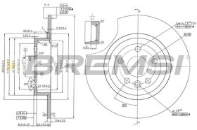 BREMSI CD8771V - DISCOS DE FRENO MERCEDES-BENZ, LAND ROVER