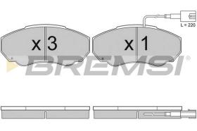 BREMSI BP2997TR - PASTILLAS DE FRENO FIAT, PEUGEOT, CITROEN