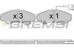 BREMSI BP2998TR - PASTILLAS DE FRENO FIAT, PEUGEOT, CITROEN