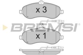 BREMSI BP3283TR - PASTILLAS DE FRENO FIAT, PEUGEOT, CITROEN, TOYOTA