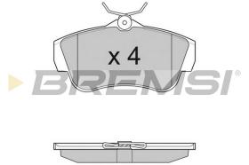 BREMSI BP3284TR - PASTILLAS DE FRENO FIAT, PEUGEOT, CITROEN, TOYOTA