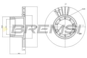 BREMSI CD5101V - DISCOS DE FRENO AVIA