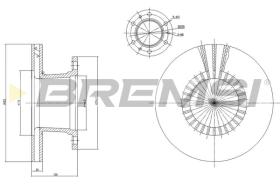 BREMSI CD5112V - B.DISC FORD