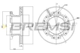 BREMSI CD5122V - DISCOS DE FRENO OPTARE