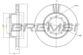 BREMSI CD5126V - DISCOS DE FRENO RENAULT TRUCKS