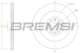 BREMSI CD5156S - DISCOS DE FRENO MERCEDES-BENZ