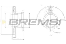 BREMSI CD5164V - DISCOS DE FRENO MERCEDES-BENZ