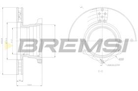 BREMSI CD5165V - DISCOS DE FRENO MERCEDES-BENZ