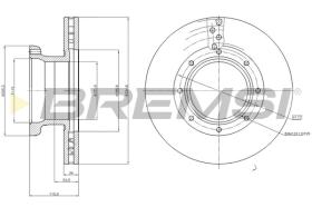 BREMSI CD5187V - DISCOS DE FRENO MERCEDES-BENZ