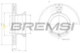 BREMSI CD5188V - DISCOS DE FRENO MERCEDES-BENZ