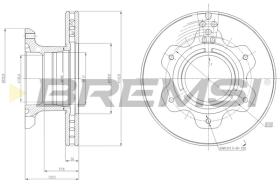 BREMSI CD5208V - DISCOS DE FRENO MERCEDES-BENZ