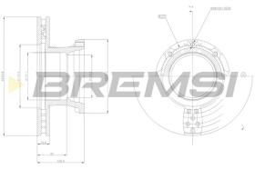 BREMSI CD5216V - DISCOS DE FRENO MAN