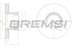 BREMSI CD5255V - DISCOS DE FRENO DAF