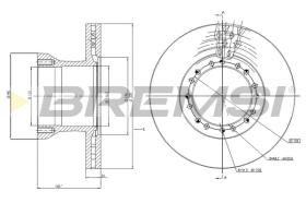 BREMSI CD5256V - DISCOS DE FRENO DAF