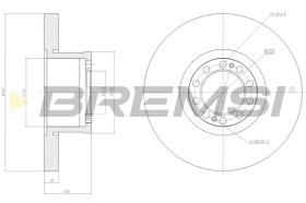 BREMSI CD5303S - DISCOS DE FRENO VOLVO