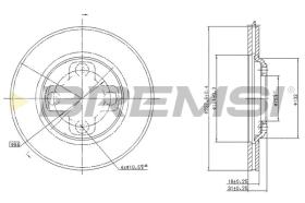 BREMSI CD6195S - DISCOS DE FRENO MAZDA