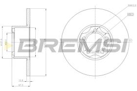 BREMSI CD6271S - DISCOS DE FRENO MERCEDES-BENZ