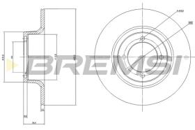 BREMSI CD6696S - DISCOS DE FRENO SKODA