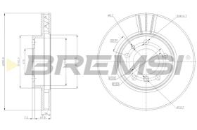 BREMSI CD6712V - DISCOS DE FRENO BMW