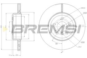 BREMSI CD8037V - DISCOS DE FRENO BMW