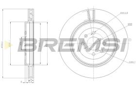 BREMSI CD8226V - DISCOS DE FRENO MG