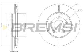 BREMSI CD8357V - DISCOS DE FRENO FORD, MAZDA