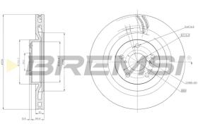 BREMSI CD8496VLS - DISCOS DE FRENO LEXUS