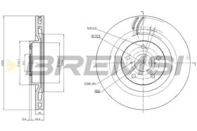 BREMSI CD8496VRD - DISCOS DE FRENO LEXUS