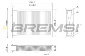 BREMSI FC0077C - FILTRO HABITACULO PEUGEOT, CITROEN, TOYOTA