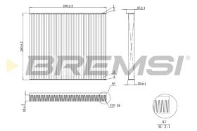 BREMSI FC0079A - FILTRO HABITACULO ALFA ROMEO