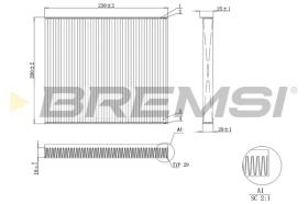 BREMSI FC0079C - FILTRO HABITACULO ALFA ROMEO